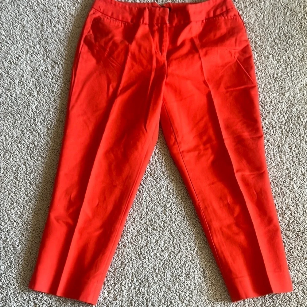 Grace Elements Orange Cropped Pants Sleek Design 314